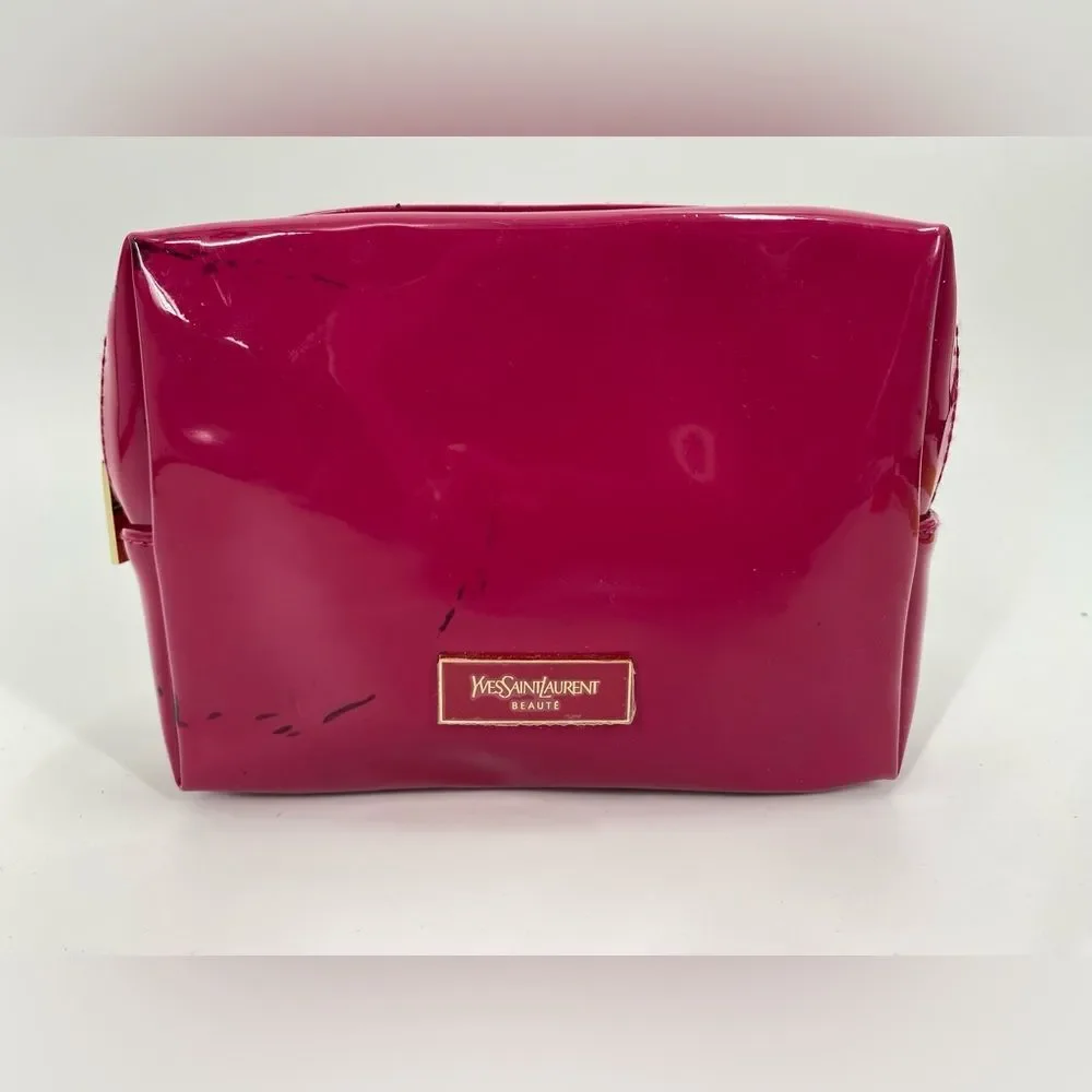 Yves Saint Laurent Fuchsia Cosmetic Bag
